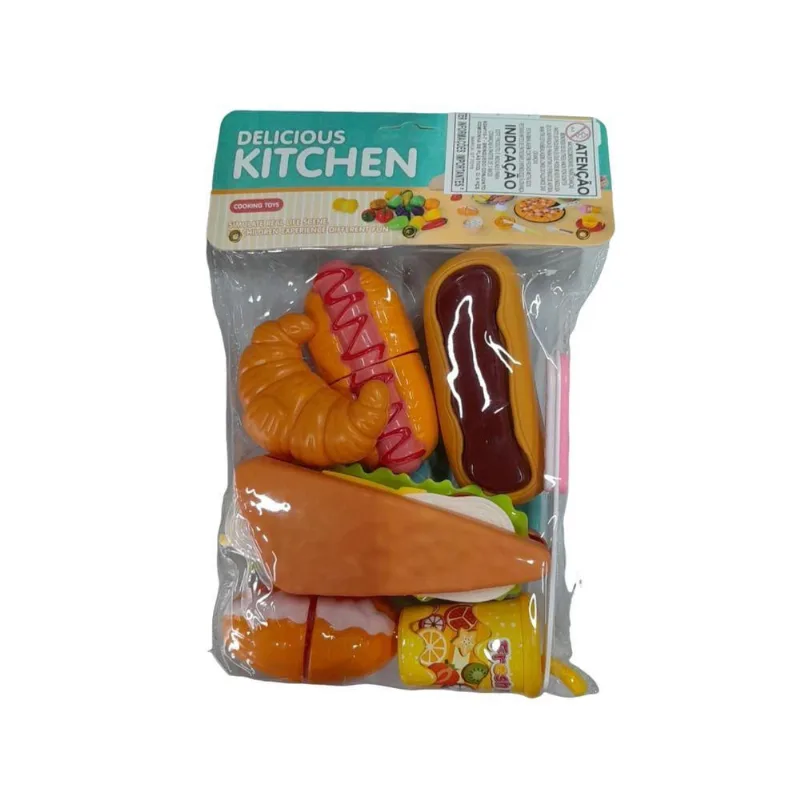 Conjunto Comidinha Cooking Toys 8 Peças N2441107 - Quanhe
