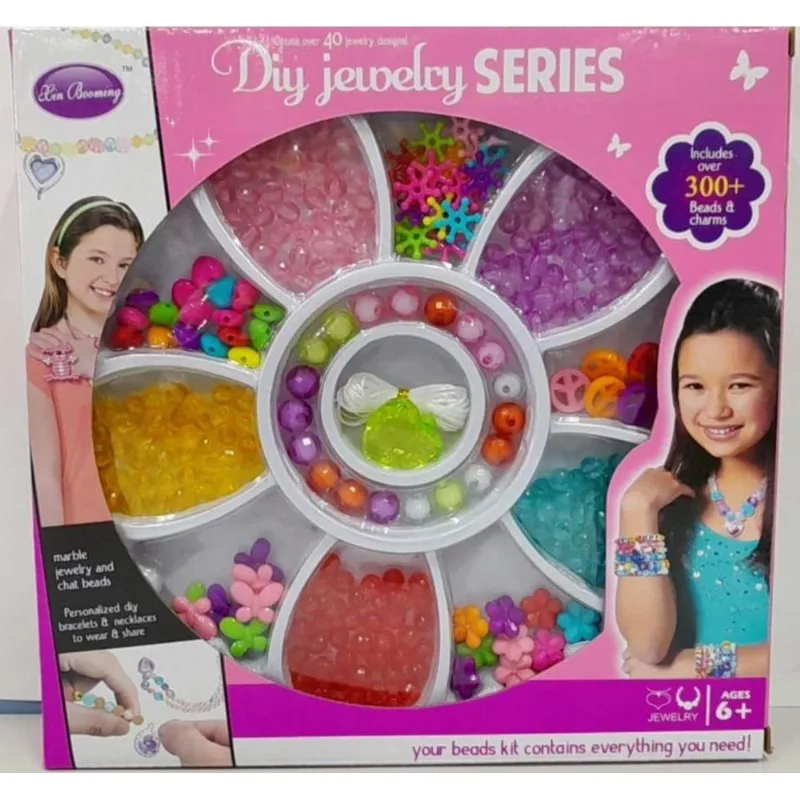 Kit Miçangas para Montagem de Bijuterias 300 Ítens - Quanhe