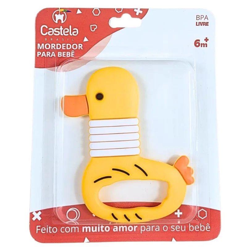 Mordedor Massageador De Gengivas Macio Patinho Castela
