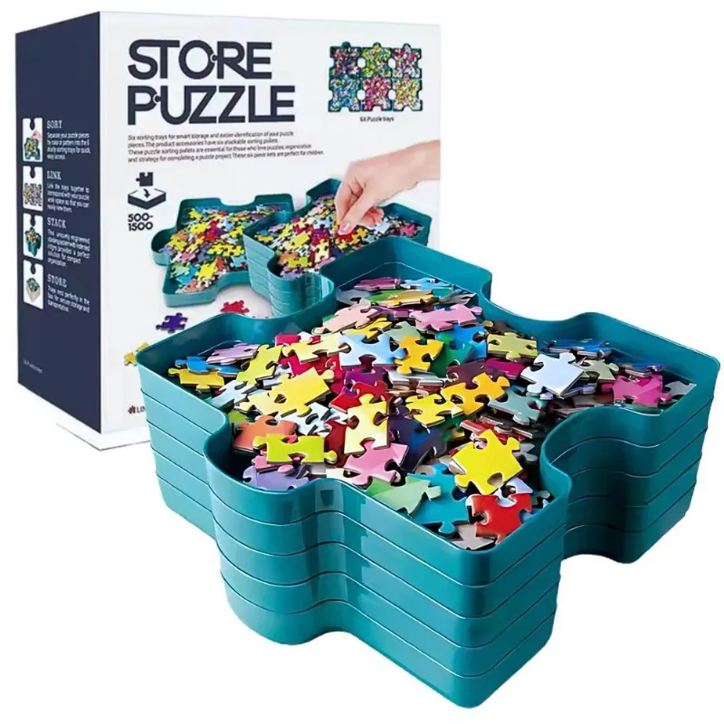 Kit Separador Quebra Cabeça 6un 500 A 1500 Peças Castela
