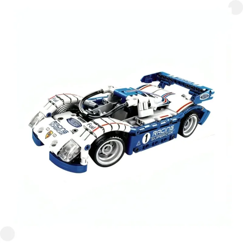 Carro Esportivo de Montar Branco 424 Peças NO.48021 Castela
