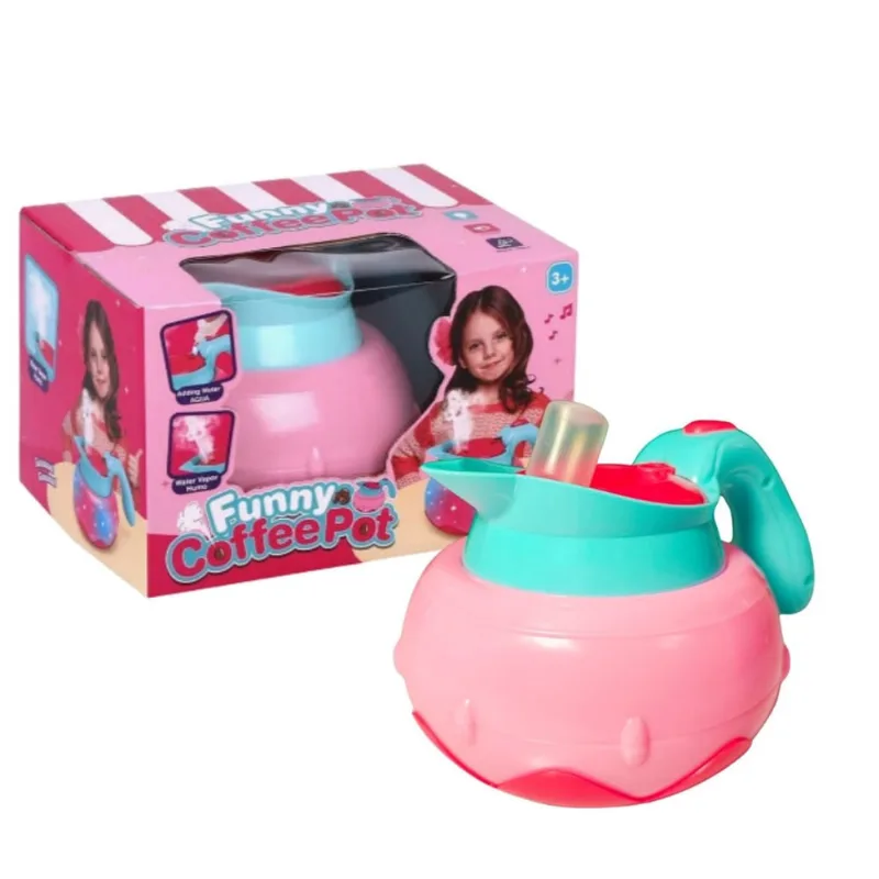 Cafeteira de Brinquedo com Vapor Som e Luzes - Castela