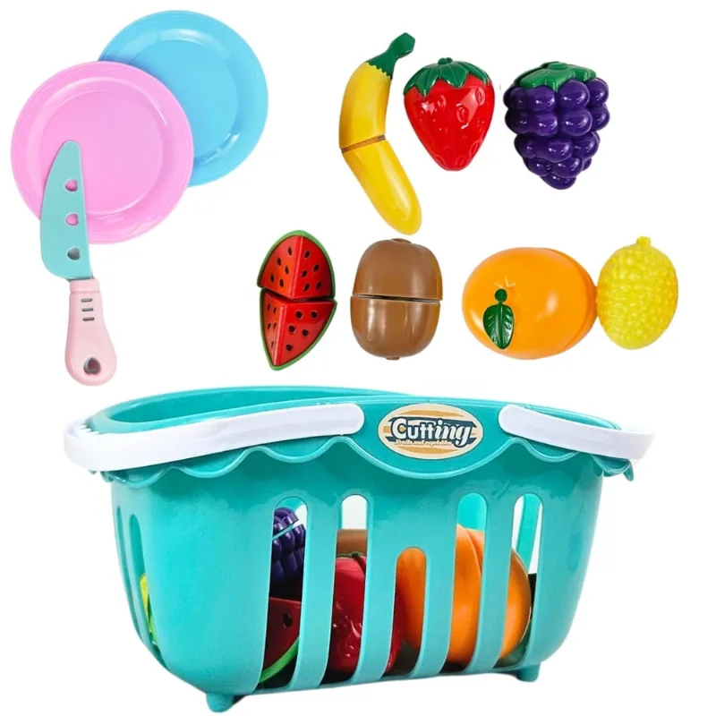 Brinquedo Cesta de Frutas Infantil Utencilios - Castela