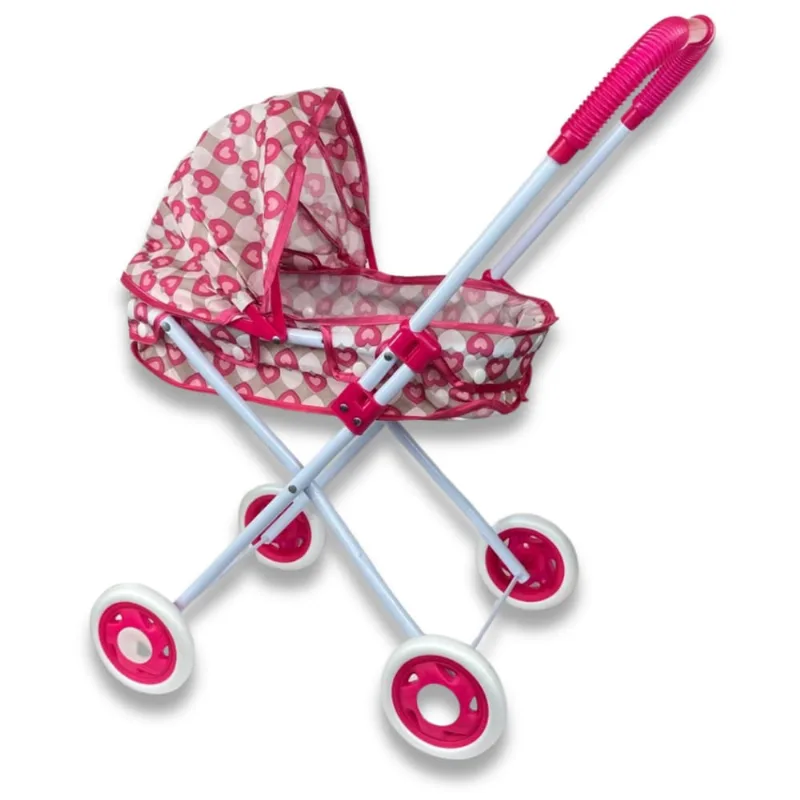 Carrinho De Boneca Bebe e Berço Brinquedo Infantil - Castela