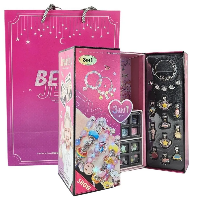 Kit Miçangas Closet Com Espelho 2388 Peças 3 Em 1 - Castela