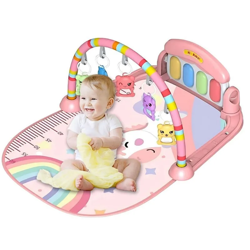 Tapete De Atividades Bebe Piano Musical Unicórnio - Castela