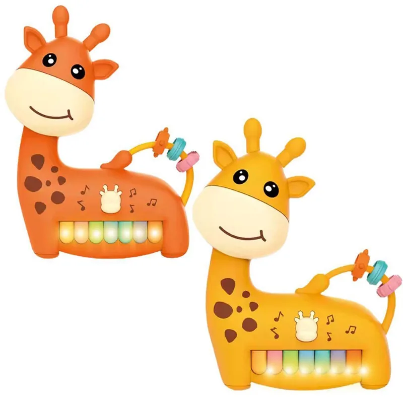 Piano Musical Interativo Girafinha Infantil Sortido Castela