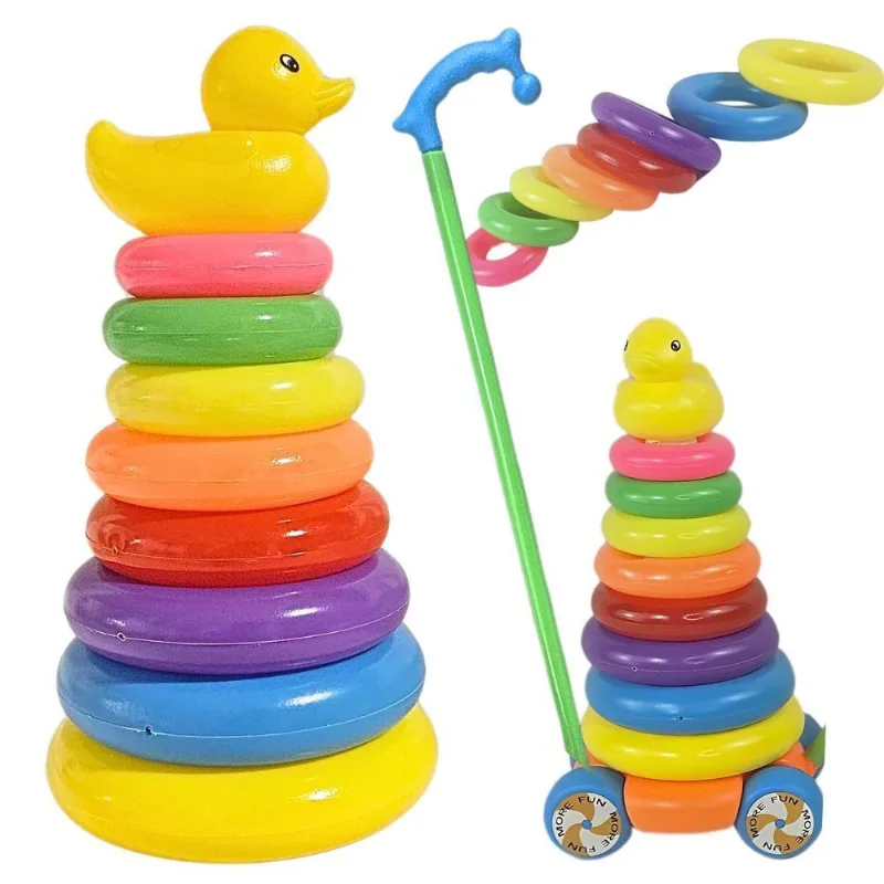 Brinquedo Jogo De Empilhar E Carrinho Educativo - Castela