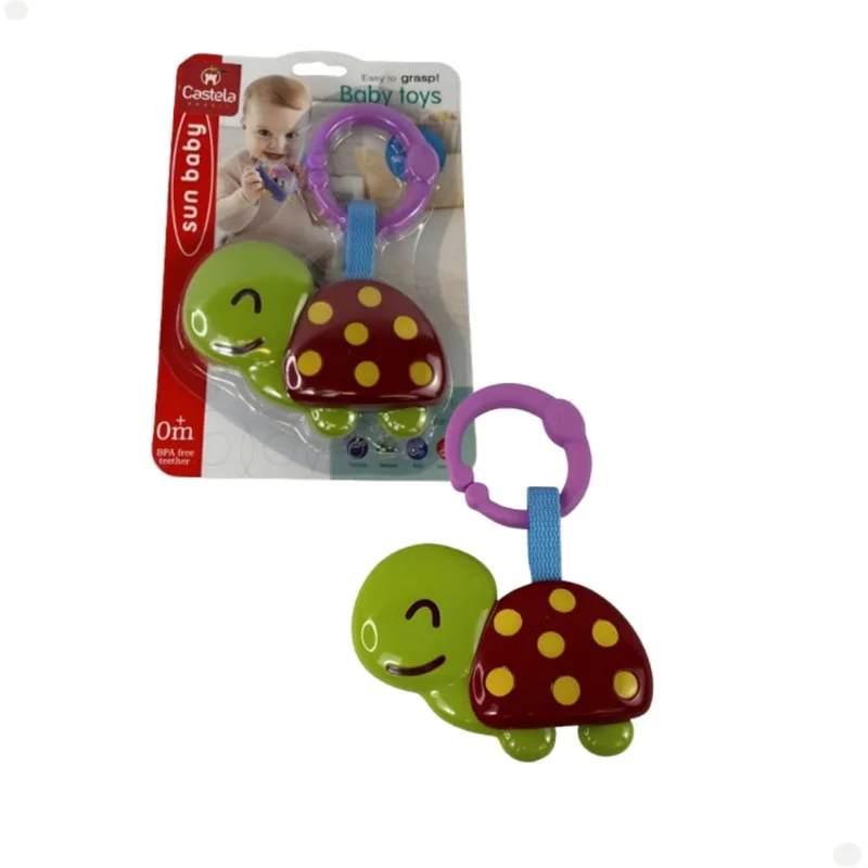 Chocalho Infantil Tartaruga CBS0361 - Castela