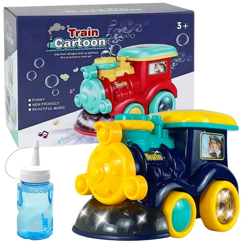 Trenzinho Azul Solta Bolhas Divertidas Infantil Com Som E Luz - Castela