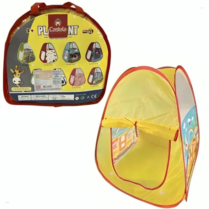 Barraca Tenda Infantil Cor Vermelho Divertido para Criancas - Castela