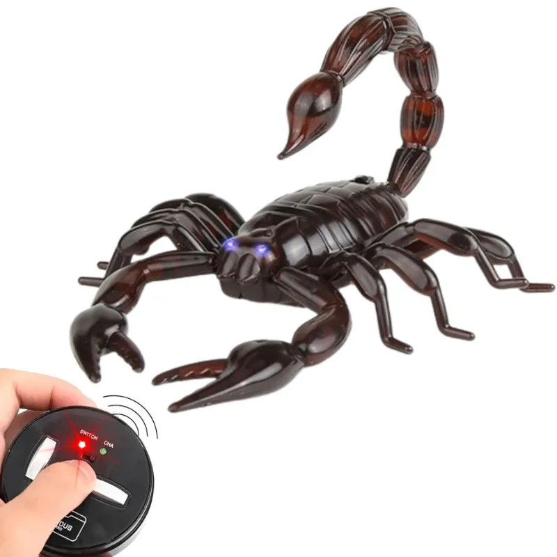 Brinquedo Escorpião Preto de controle remoto c/ Luz - Castela