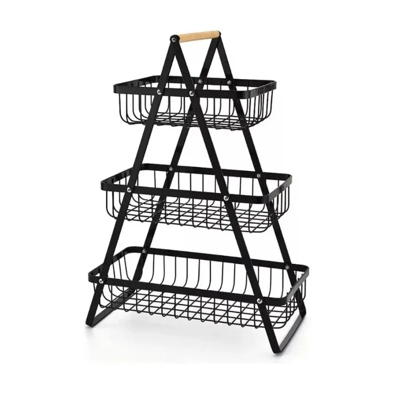 Fruteira De Mesa Cosy Metal 3 Cestos 40x49cm DT8177 Sortido (MP)