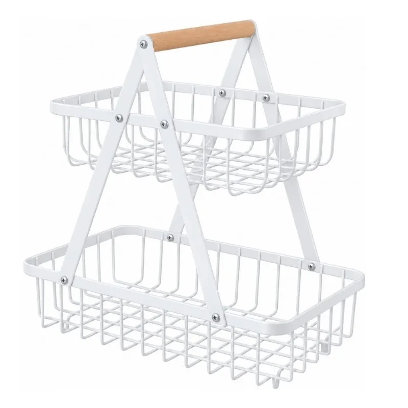 Fruteira De Mesa Cosy Metal 2 Cestos 30x30cm DT8178 Sortido (MP)