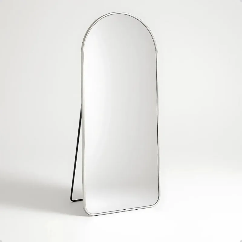 Espelho De Chão Cosy 149x36cm Prata DT9395 (MP)