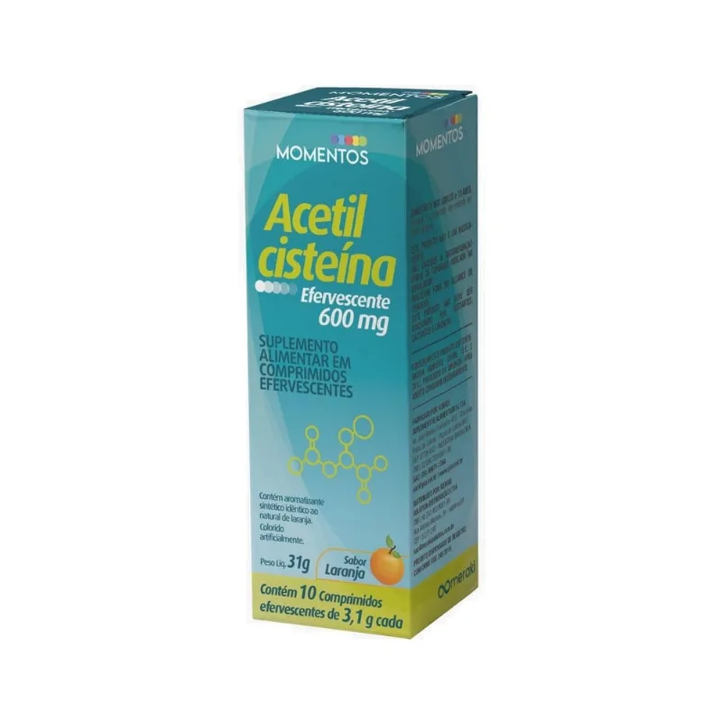Acetilcisteína 10 Comprimidos Efervescentes Momentos ACETILCISTEINA 10CP EFERV MOMENTOS