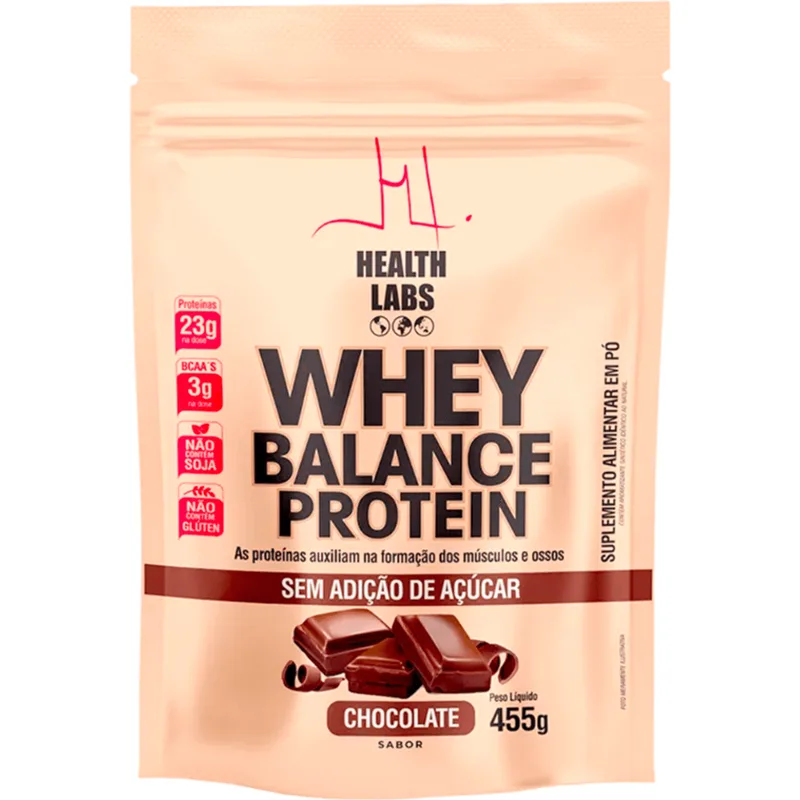Suplemento Alimentar Health Labs Whey Balance Chocolate 455g