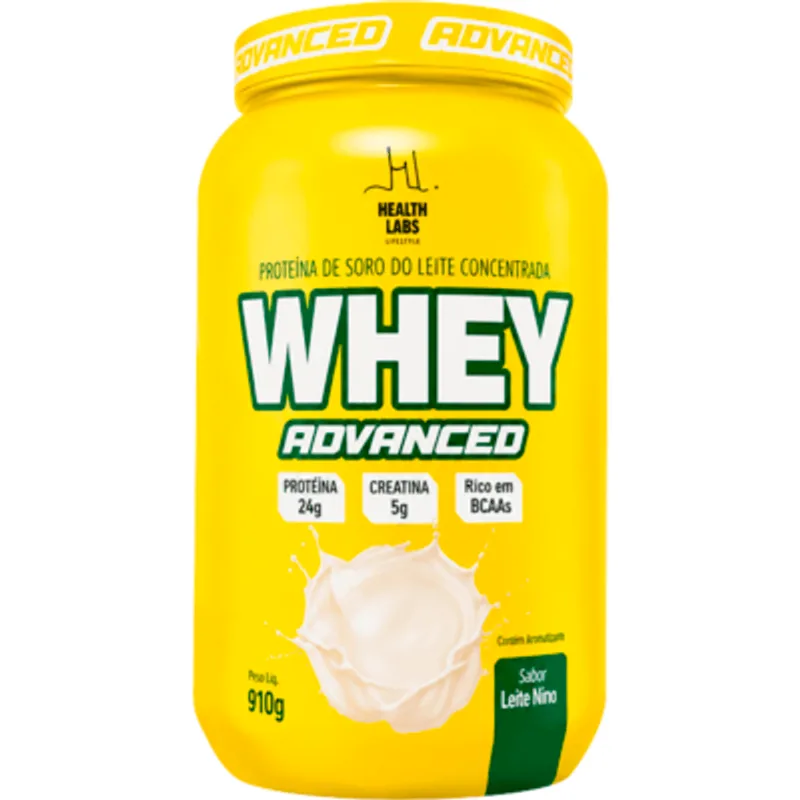 Suplemento Alimentar Health Labs Whey Advanced Leite Nino 910g