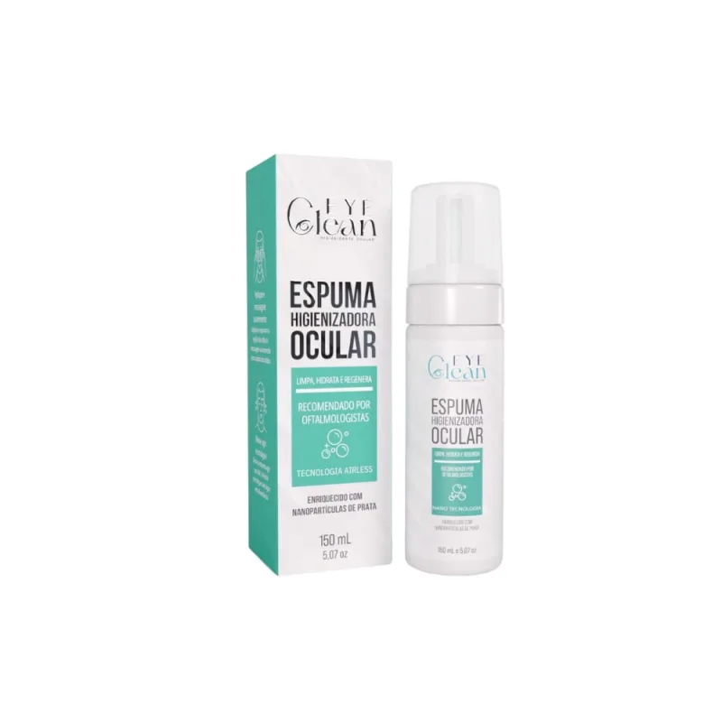 Espuma Higienizadora Ocular Eye Clean 150ml - CRISTALIA - Medicamentos
