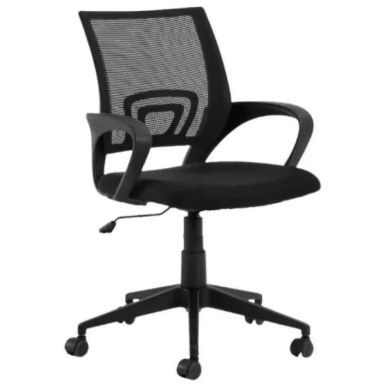 Cadeira Office Mesh Java Base  com Rodízios Preto - Decoreshop - Móveis