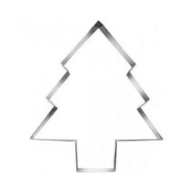 Aro Cortador Árvore de Natal - 23cm x 5cm Aço Inox