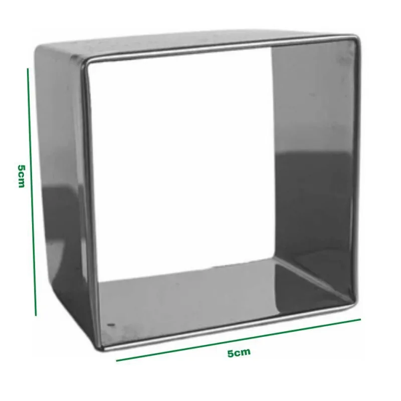 Cortador Quadrado Brownie, Bolo e Massas 5x5 Inox - Não Disponível