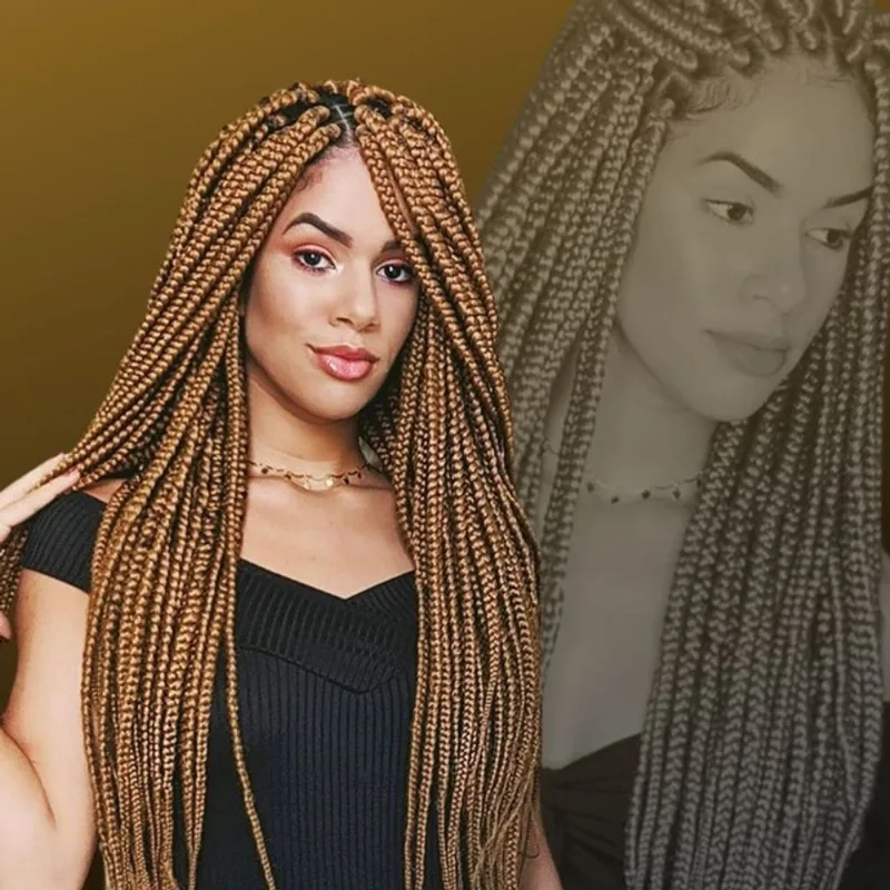 Jumbo Kanekalon Para Tranças Original Ser Mulher Pacote com 399 Gramas Cores Clássicas 65 cm Jumbão Box Braids
