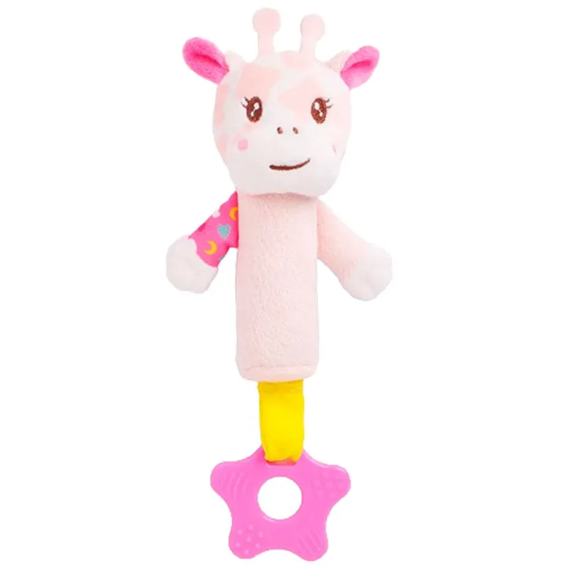 Pelúcia Girafa Pimpolho Com Buzina Rosa (MP)