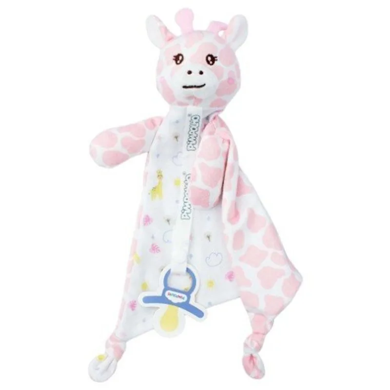 Naninha Pimpolho Girafa Com Prendedor De Chupeta Rosa 0300559-03 (MP) - pimpolho