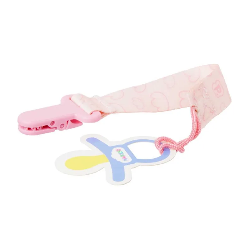 Prendedor De Chupeta Pimpolho + 0m Feminino Rosa/Nuvens 0300565-01 - pimpolho