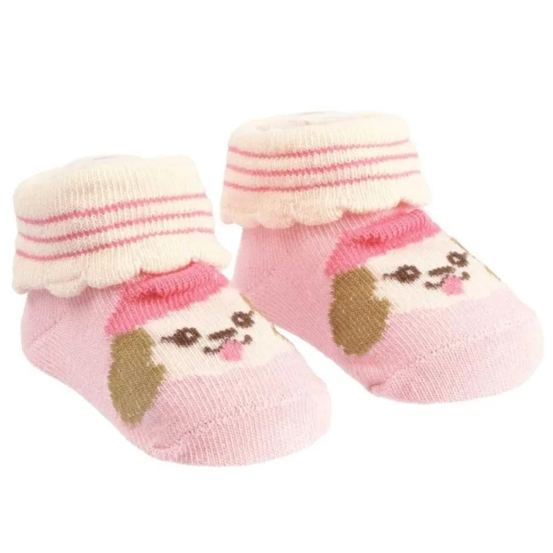 Meia RN Pimpolho Lúdica Cachorro Rosa (MP)