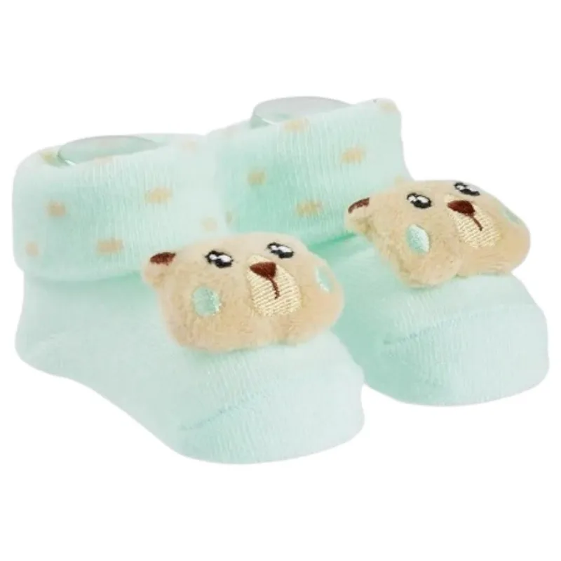 Meia Pimpolho Bichinho LED Urso Verde 00-15 0300633-03 (MP) - pimpolho