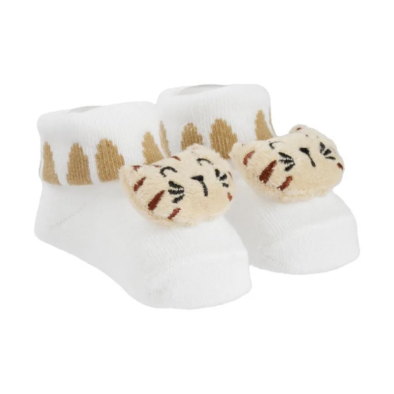 Meia RN Pimpolho Bichinho Tigre Branco LED (MP)