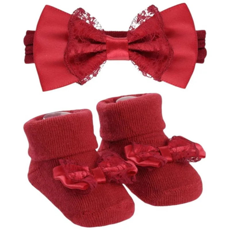 Kit Meia Bebê Pimpolho 2 Peças Rn Vermelho (MP)