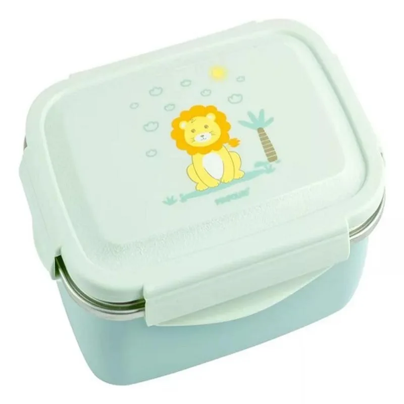 Marmita Infantil Pimpolho Com Divisória Leão Verde 0300677 (MP) - pimpolho