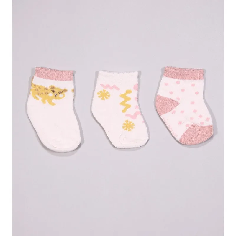 Kit Meia Colorida RN com 3 Unidades - 300786 Salmon - RN