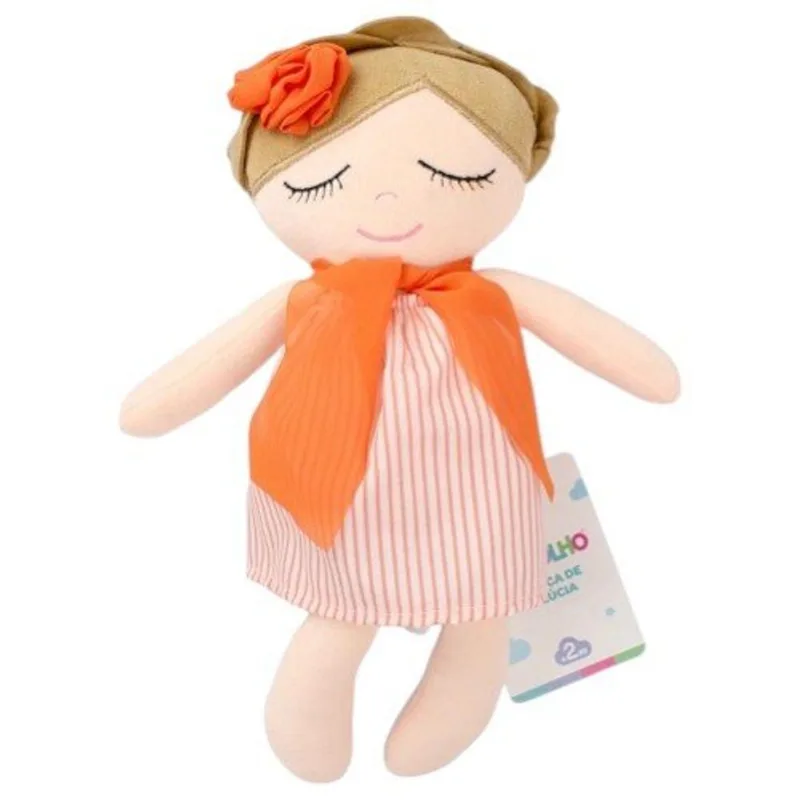 Boneca De Pelúcia Pimpolho 30cm Laranja 0300831-008 (MP) - pimpolho