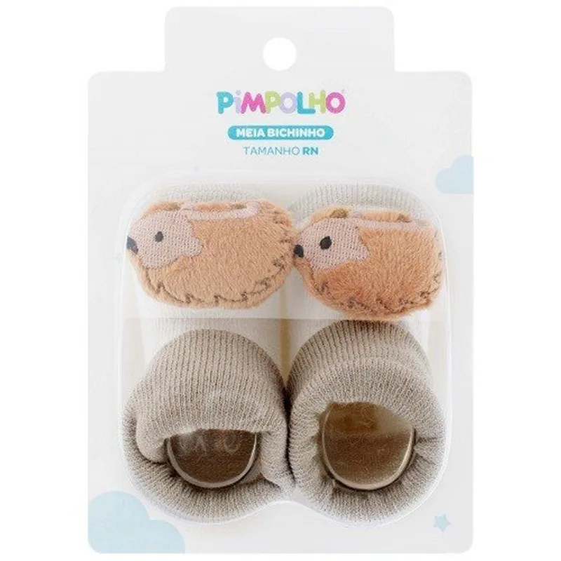 Meia RN Pimpolho Bichinho Ourico Cinza 0300828-03 (MP)