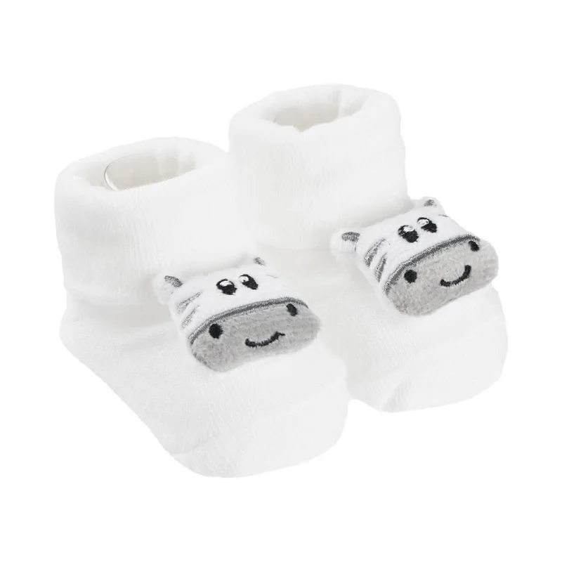 Meia RN Pimpolho Bichinho Zebra Branco (MP)