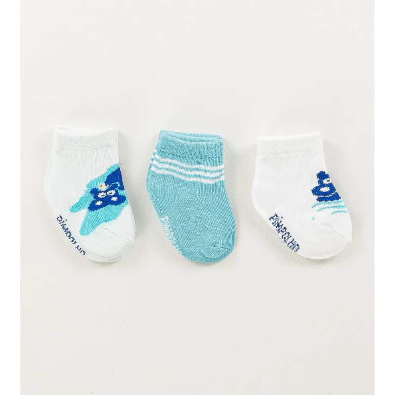 Kit Meia Colorida RN com 3 Unidades - 301143 Branco - RN