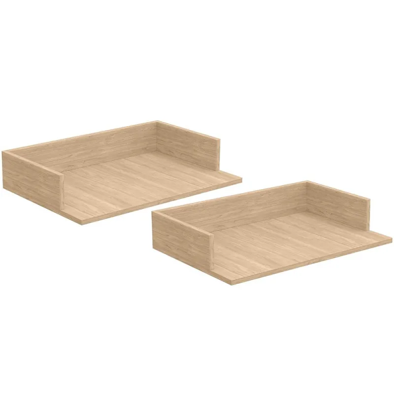 Kit 02 Suportes Suspensos Para Micro-ondas Forno 60x40 cm Class L03 Amadeirado - Lyam - Lyam Decor - Móveis