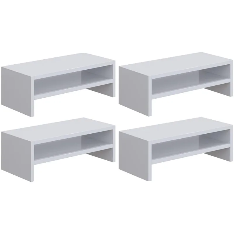 Kit 04 Suportes Para Monitor Stand Home Office Lap 63 cm L03 Branco - Lyam - Lyam Decor