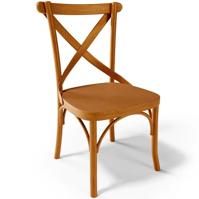 Cadeira Para Sala de Jantar e Estar Living Ávila L02 Madeira Maciça - Lyam - Lyam Decor - Móveis