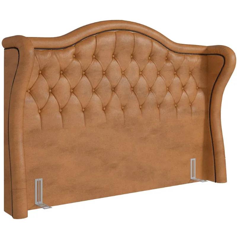 Cabeceira Cama Box Casal 195 cm P05 Lisboa Couríssimo Whisky - Lyam Decor