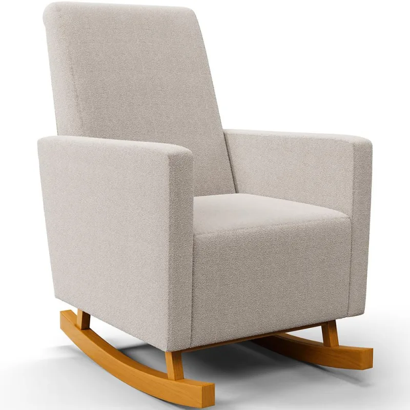 Poltrona de Amamentação com Balanço Ravena W01 Bouclê Creme - Lyam Decor - Lyam Decor - Bebês