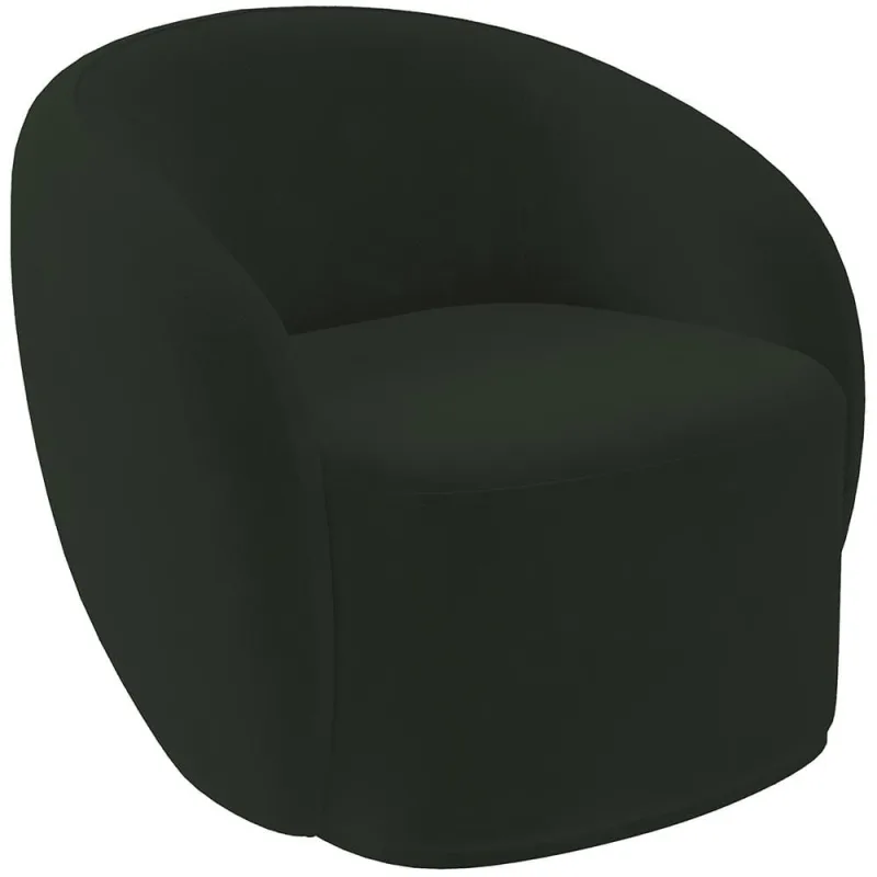 Poltrona Decorativa Para Sala de Estar Living Gliese K01 Veludo Verde - Lyam Decor - Lyam Decor - Móveis