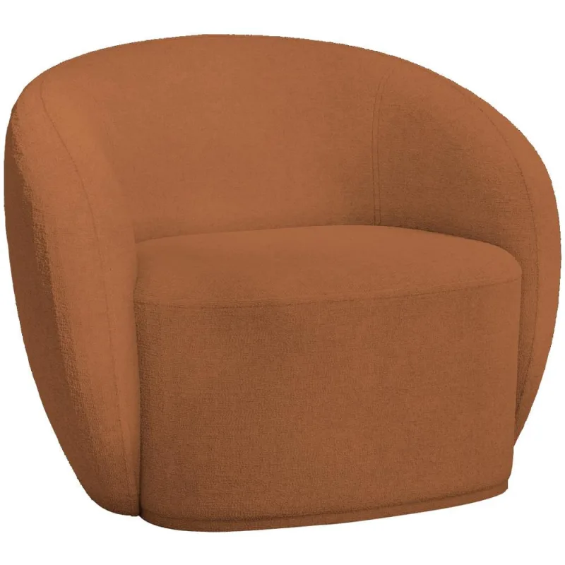 Poltrona Decorativa Para Sala de Estar Living Gliese K01 Bouclê Mostarda - Lyam Decor - Lyam Decor - Móveis