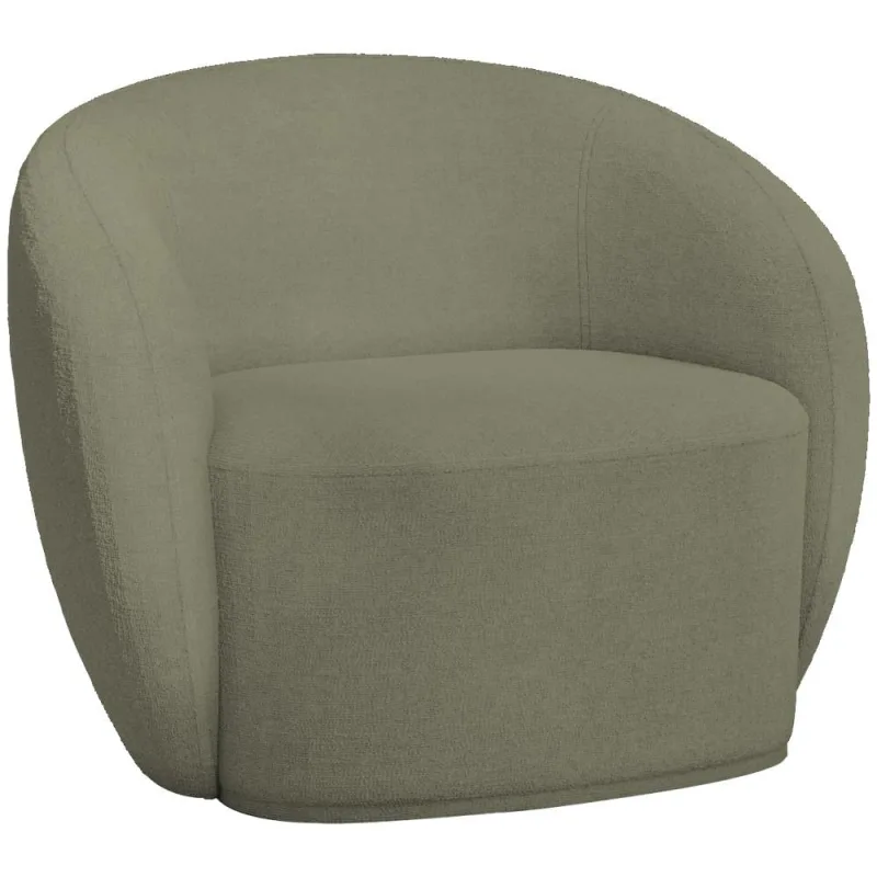 Poltrona Decorativa Para Sala de Estar Living Gliese K01 Bouclê Verde - Lyam Decor - Lyam Decor - Móveis