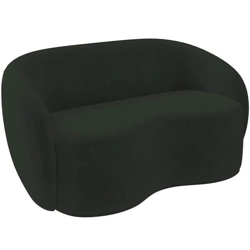 Sofá 3 Lugares 180cm Sala de Estar Living Oscar K01 Veludo Verde - Lyam Decor - Lyam Decor - Móveis