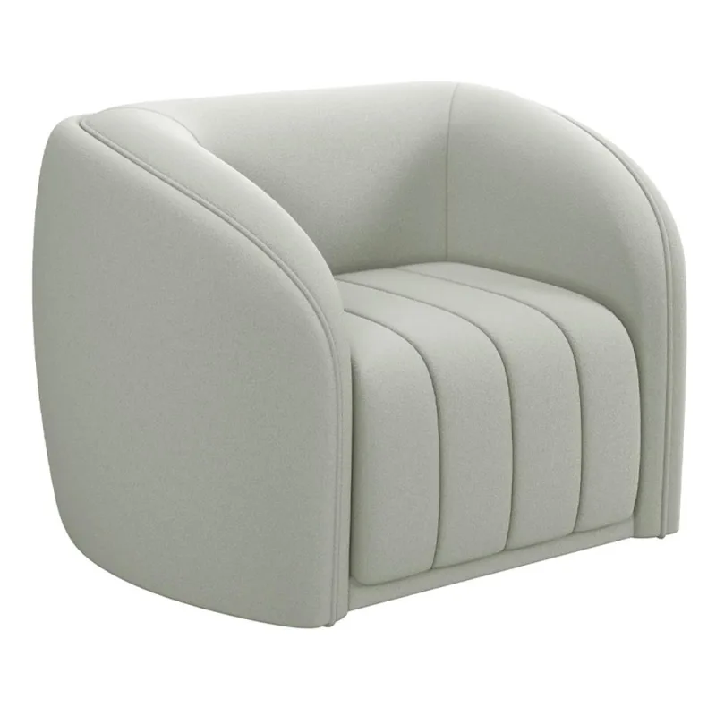 Poltrona Decorativa Para Sala De Estar Lazio M03 Veludo Creme - Lyam Decor - Lyam Decor
